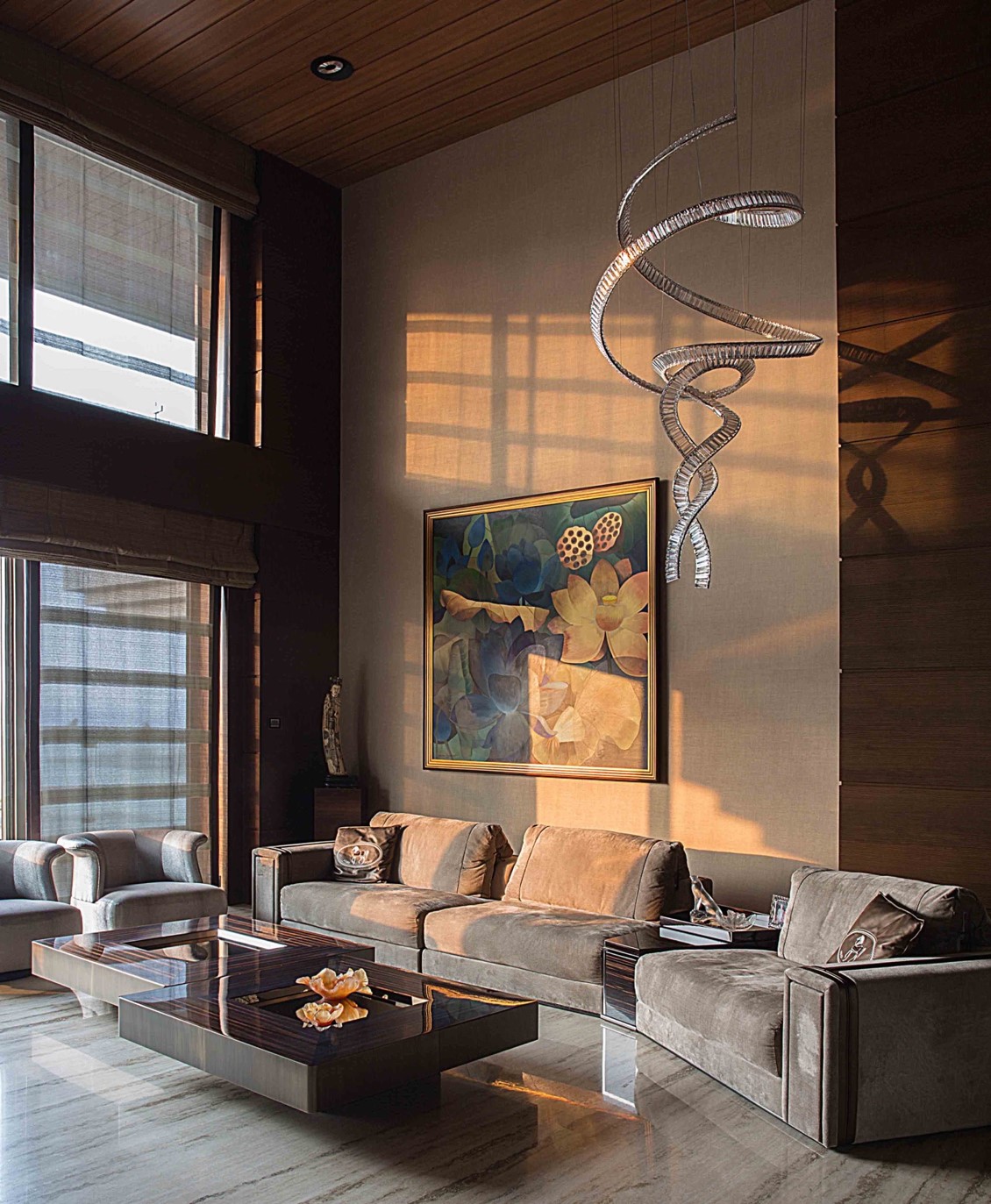 A duplex apartment at mittal grandeur 